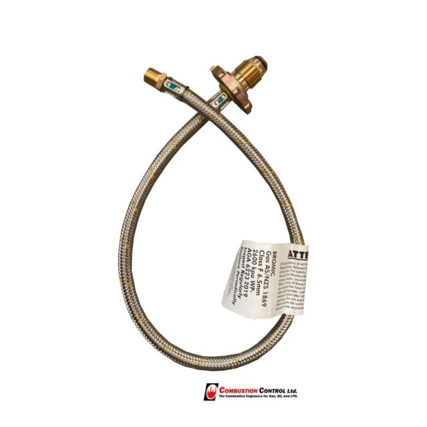 LPG Hose 10mm POL-1/4in NPT 600mm long