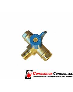 LPG Manual change over valve 1/4" x 2 5/16 inv flare