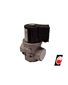 Black Teknigas Solenoid Operated Gas Safety Shut-off valve 1 1/2" Fast Opening with Flow Adjustment