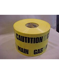 ID Tape - Caution main gas below