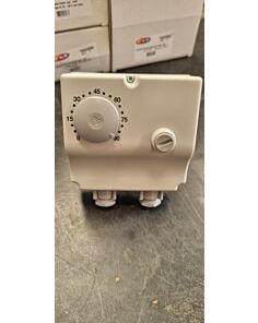 Aquastat Double 0-90c,  reset,  100c