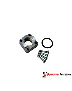 Black Teknigas Valve Straight Connector 1/2"