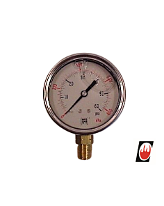Pressure Gauge 0-400kpa dia 63mm bottom entry